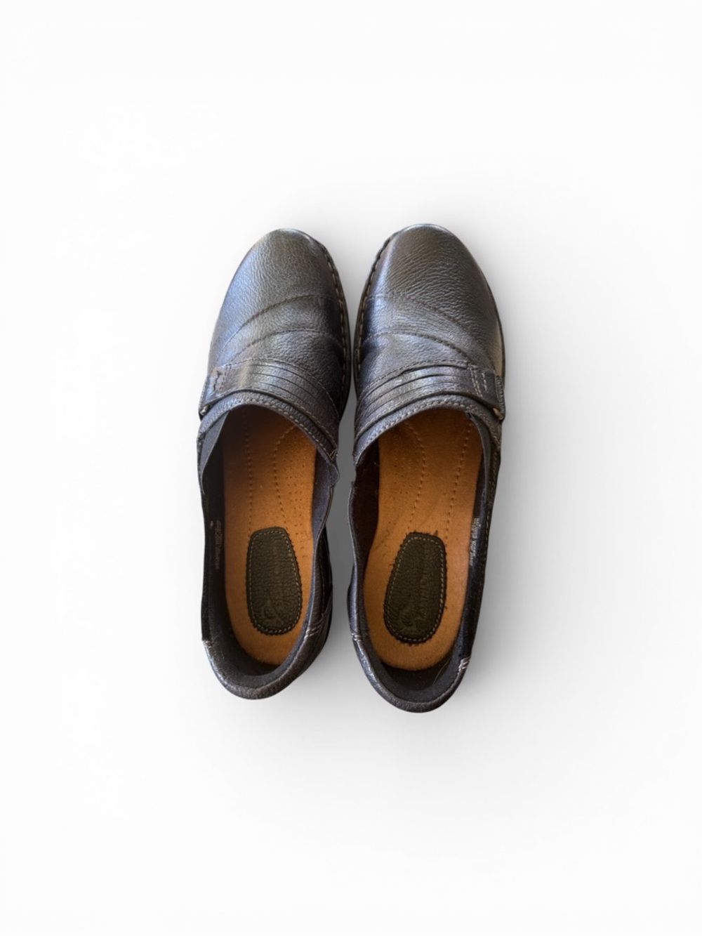 Earth Origins Women's Black Slip-On Loafers Size 11W